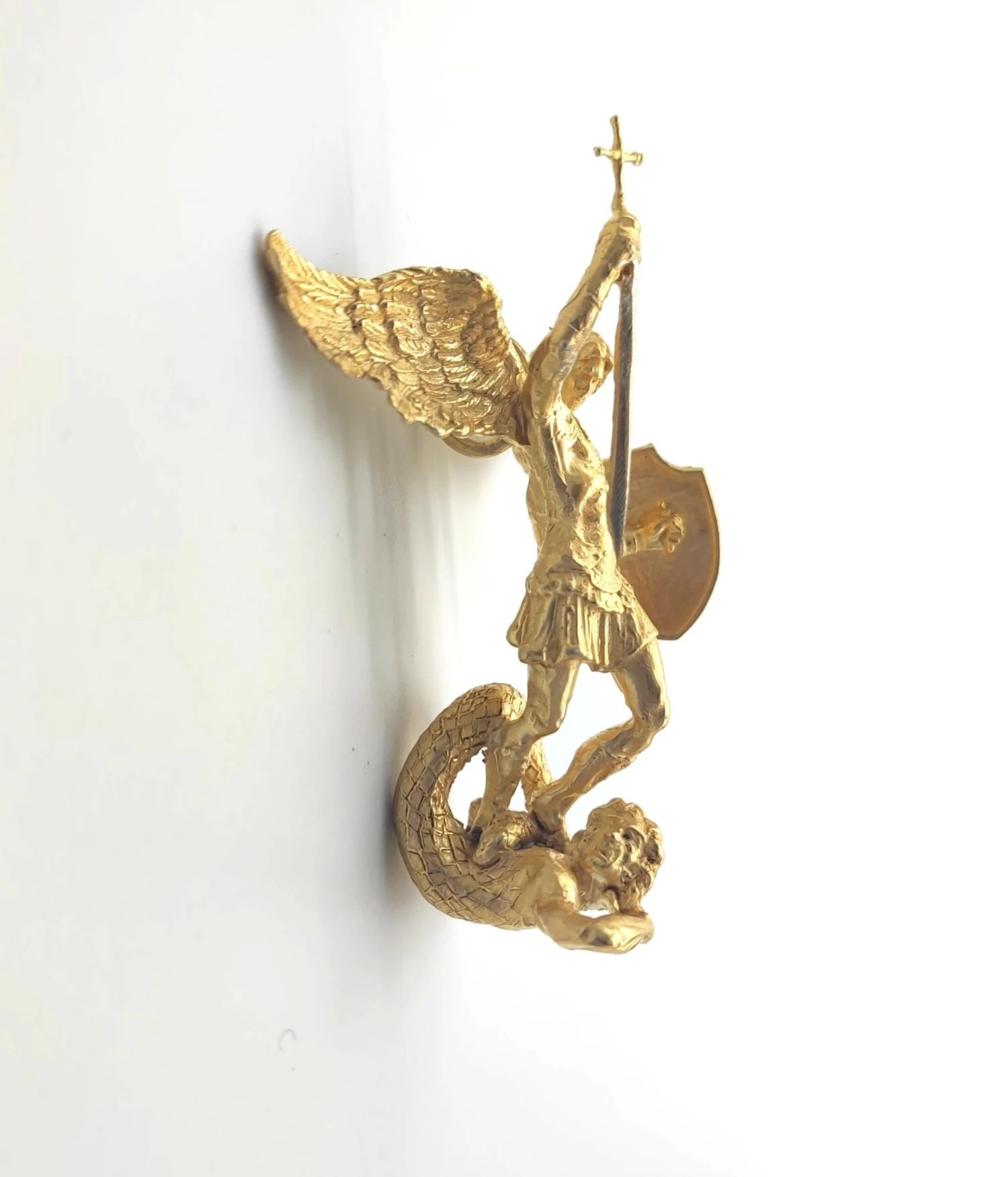 14 Kt Gold Necklace Saint Michael The Archangel 8 14 Kt Gold Necklace Saint Michael The Archangel – Image 6