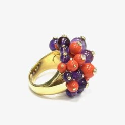Cartier Pom Pom Coral Amethyst Ring 15 Cartier Pom Pom Coral Amethyst Ring -Mode Bijouterie Magasin IMG 2023 master