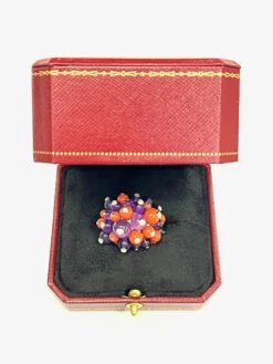 Cartier Pom Pom Coral Amethyst Ring 20 Cartier Pom Pom Coral Amethyst Ring -Mode Bijouterie Magasin IMG 2029 master