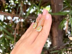 Unknown Canary Diamond Earrings 1.13 Carat Each With Double Halo 18k Gold 9 Unknown Canary Diamond Earrings 1.13 Carat Each With Double Halo 18k Gold -Mode Bijouterie Magasin IMG 2433 master