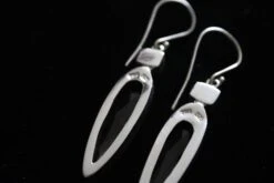 Sterling Silver Smoky Quartz And Iolite Earrings -Mode Bijouterie Magasin IMG 2657 master