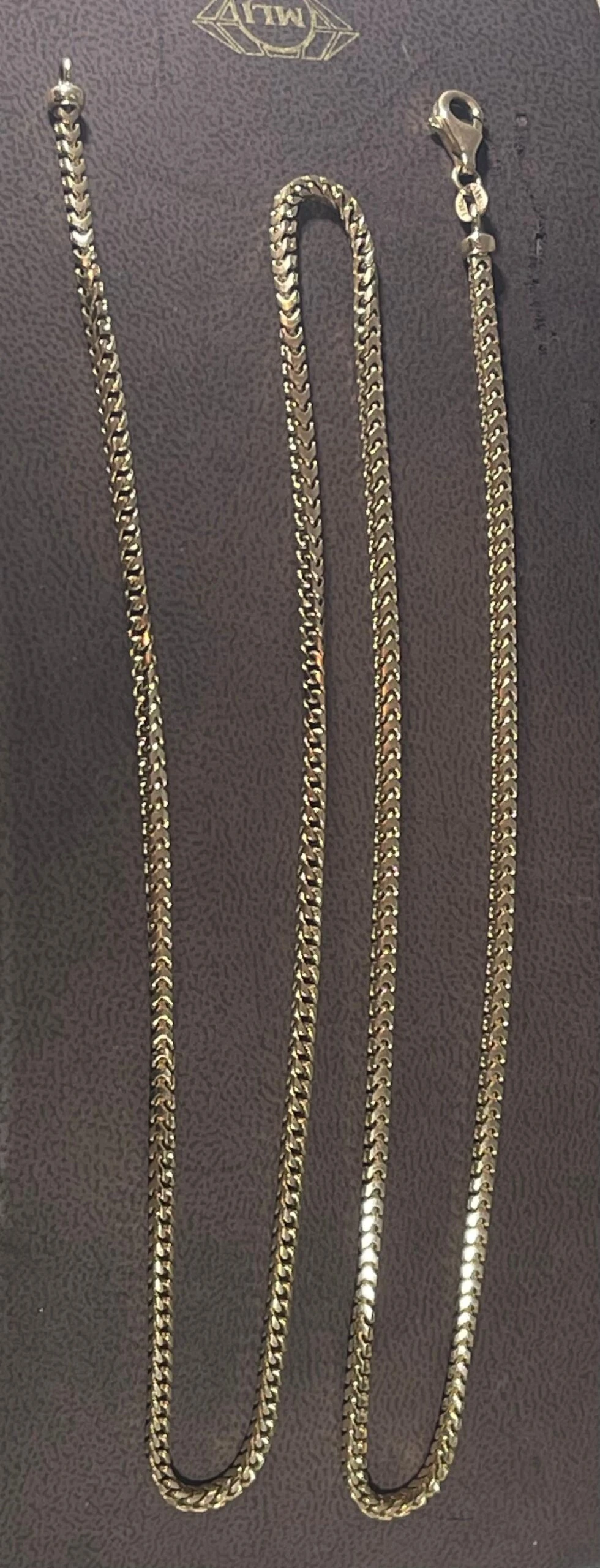 Unknown Vintage 14 Karat Yellow Gold 25 Gm Franco Chain Necklace 14 Unknown Vintage 14 Karat Yellow Gold 25 Gm Franco Chain Necklace – Image 12