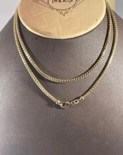 Unknown Vintage 14 Karat Yellow Gold 25 Gm Franco Chain Necklace 35 Unknown Vintage 14 Karat Yellow Gold 25 Gm Franco Chain Necklace -Mode Bijouterie Magasin IMG 2745 master