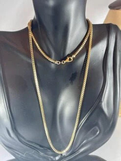 Unknown Vintage 14 Karat Yellow Gold 25 Gm Franco Chain Necklace 37 Unknown Vintage 14 Karat Yellow Gold 25 Gm Franco Chain Necklace -Mode Bijouterie Magasin IMG 2746 master