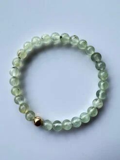 Green Heart Chakra Prehnite Beaded Bracelet Semi Precious Natural Gold Filled 11 Green Heart Chakra Prehnite Beaded Bracelet Semi Precious Natural Gold Filled -Mode Bijouterie Magasin IMG 2829 master