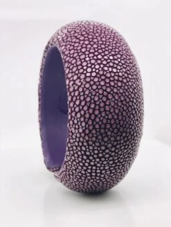 Unknown Purple Galuchat Cuff Bracelet -Mode Bijouterie Magasin IMG 2924 master
