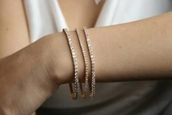 5.71 Carat VS G Color Diamonds Total Stones 57 Rose Gold Tennis Bracelet 24 5.71 Carat VS G Color Diamonds Total Stones 57 Rose Gold Tennis Bracelet -Mode Bijouterie Magasin IMG 3092 master