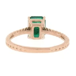 New 14k Gold 1.43ctw GIA Octagonal Prong Green Emerald Solitaire Engagement Ring 19 New 14k Gold 1.43ctw GIA Octagonal Prong Green Emerald Solitaire Engagement Ring -Mode Bijouterie Magasin IMG 3237 marked master