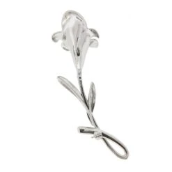 Unknown 14k White Gold Tahitian Pearl & Pave Diamond Detailed Flower Brooch Pin 11 Unknown 14k White Gold Tahitian Pearl & Pave Diamond Detailed Flower Brooch Pin -Mode Bijouterie Magasin IMG 3338 marked master