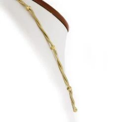 Unknown Italian 14k Gold Braided Snake Link Chain Necklace With Polished Sections 11 Unknown Italian 14k Gold Braided Snake Link Chain Necklace With Polished Sections -Mode Bijouterie Magasin IMG 3691 marked master