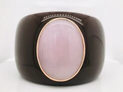Unknown Bracelet Bakelite Rose Quartz Rose Gold 18 Karat -Mode Bijouterie Magasin IMG 3769 master