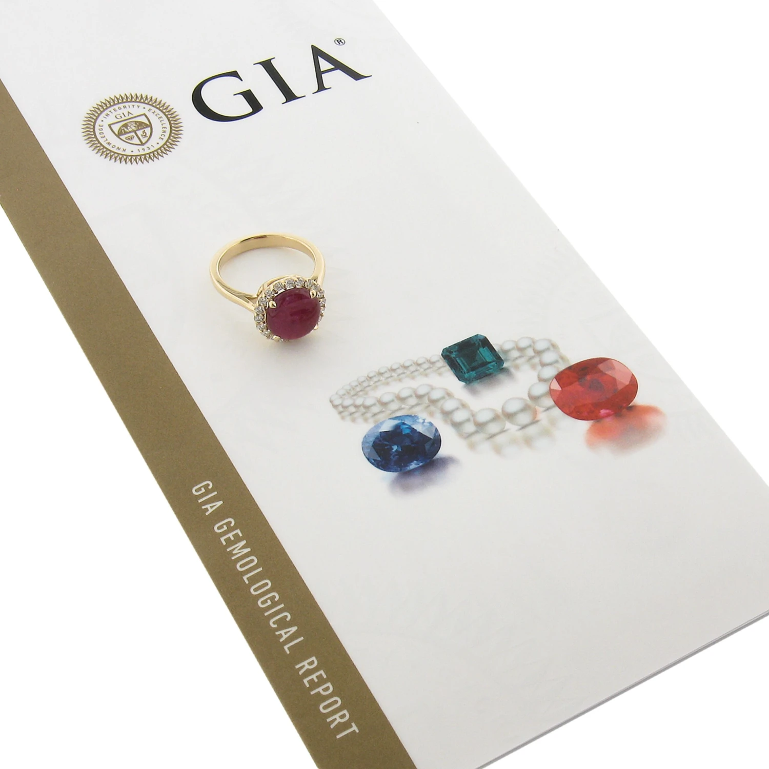 New 14k Gold 4.66ctw Gia No Heat Oval Cabochon Burma Ruby & Diamond Halo Ring 12 New 14k Gold 4.66ctw Gia No Heat Oval Cabochon Burma Ruby & Diamond Halo Ring – Image 10