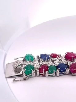 Unknown Tutti Frutti Bracelet 18k White Gold 18 Unknown Tutti Frutti Bracelet 18k White Gold -Mode Bijouterie Magasin IMG 4236 master