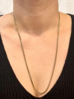 Unknown Vintage 14 Karat Yellow Gold 25 Gm Franco Chain Necklace 23 Unknown Vintage 14 Karat Yellow Gold 25 Gm Franco Chain Necklace -Mode Bijouterie Magasin IMG 4402 master