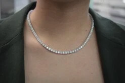 31.77 TCW Round Natural Diamond 18k White Gold Tennis Necklace -Mode Bijouterie Magasin IMG 4453 master