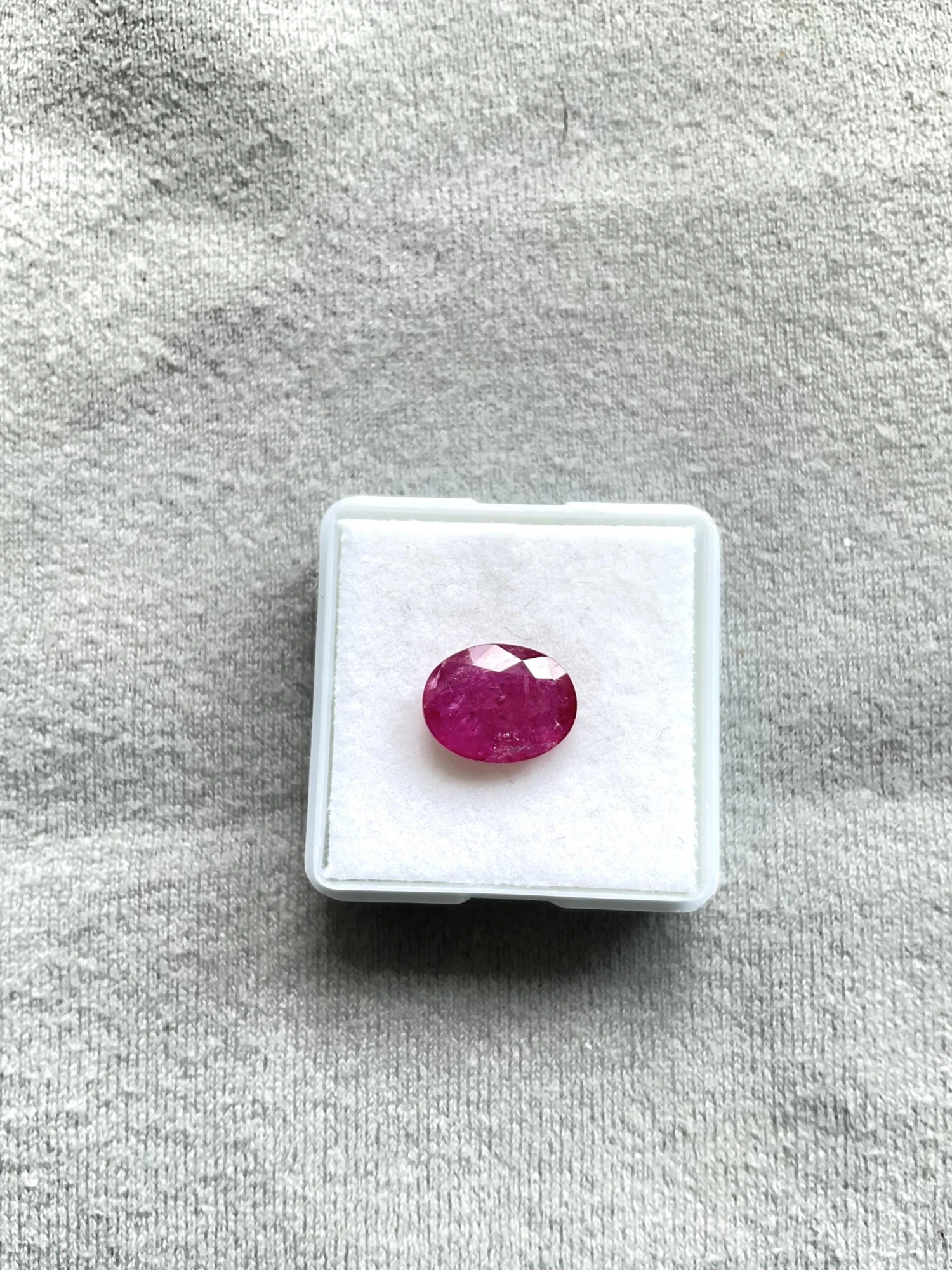 Unknown Certified 3.66 Carats Mozambique Ruby Oval Faceted Cutstone No Heat Natural Gem 8 Unknown Certified 3.66 Carats Mozambique Ruby Oval Faceted Cutstone No Heat Natural Gem – Image 6