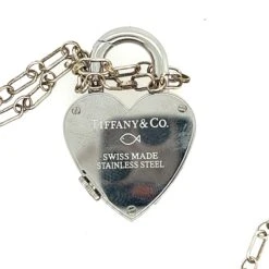 Tiffany & Co. Heart Watch Padlock Charm Necklace -Mode Bijouterie Magasin IMG 5035 master
