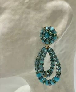 Françoise Montague Lolita Earrings In Aqua -Mode Bijouterie Magasin IMG 5307 master
