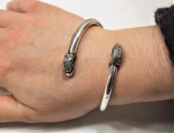 Eagle, Cuff Bracelet, Sterling Silver, Handmade, Italy -Mode Bijouterie Magasin IMG 5318 master