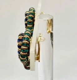 Françoise Montague Blue Swirl Clip Earrings -Mode Bijouterie Magasin IMG 5490 master