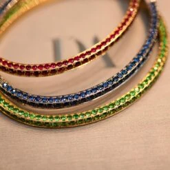 10 Carat Ruby 18 Karat Yellow Gold Bangle "Art Deco" Collection By D&A -Mode Bijouterie Magasin IMG 5835 master