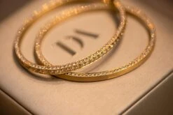 14 Carat Diamonds 18 Karat Matte Yellow Gold Plain Bangle "Art Deco" Collection 8 14 Carat Diamonds 18 Karat Matte Yellow Gold Plain Bangle "Art Deco" Collection -Mode Bijouterie Magasin IMG 5840 master 1