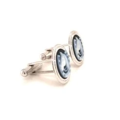 Hand-Carved Horse-Shoe Agate Cameo 925 Sterling Silver Contemporary Cufflinks 24 Hand-Carved Horse-Shoe Agate Cameo 925 Sterling Silver Contemporary Cufflinks -Mode Bijouterie Magasin IMG 6254 master