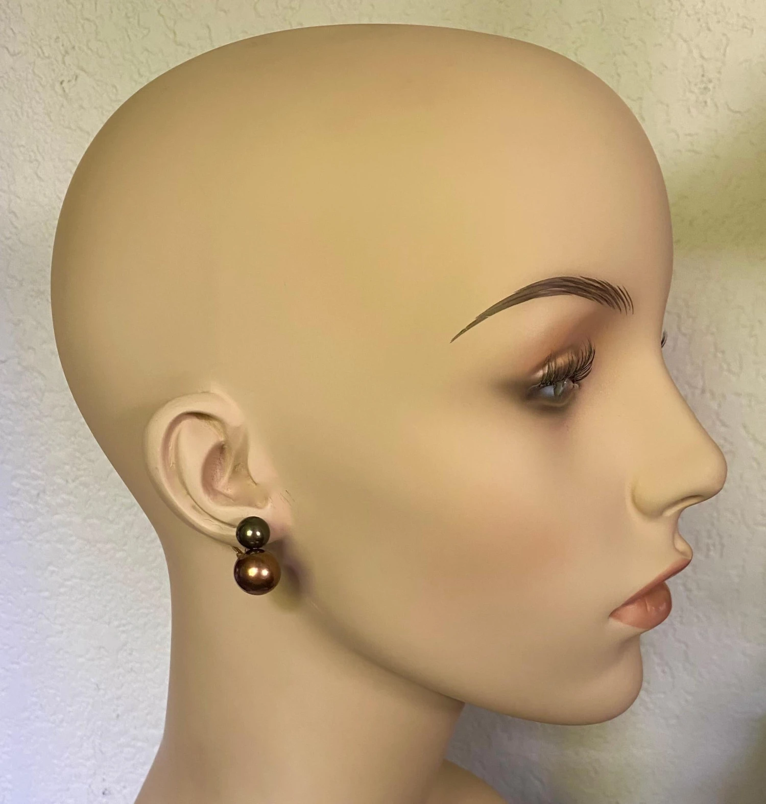 Michael Kneebone Black Bronze Tahitian "Due Perla" Drop Earrings 4 Michael Kneebone Black Bronze Tahitian "Due Perla" Drop Earrings – Image 2