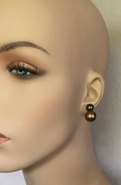 Michael Kneebone Black Bronze Tahitian "Due Perla" Drop Earrings 15 Michael Kneebone Black Bronze Tahitian "Due Perla" Drop Earrings -Mode Bijouterie Magasin IMG 6375 master