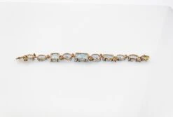 Art Deco Style Modern Round Cut Ruby Mixed Cut Blue Topaz Yellow Gold Bracelet -Mode Bijouterie Magasin IMG 6468 master