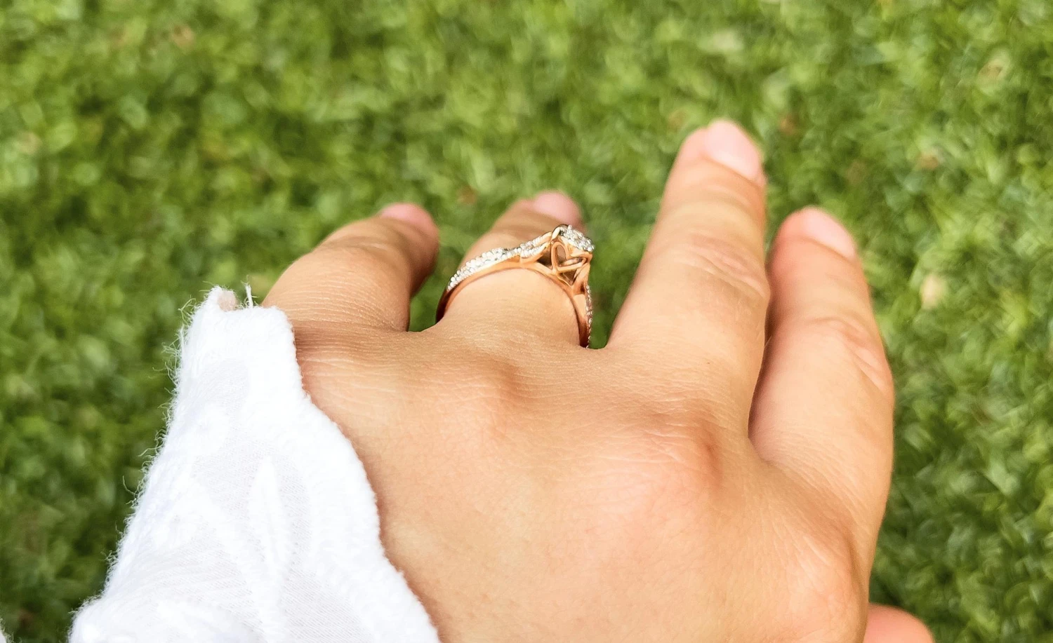 Unknown Diamond Wedding Ring 10k Rose Gold 6 Unknown Diamond Wedding Ring 10k Rose Gold – Image 4