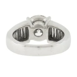 Unknown Vintage Platinum Ideal 5.02ctw GIA Round Brilliant Diamond W/ Waterfall Baguette -Mode Bijouterie Magasin IMG 6804 marked master