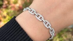 Hermes Diamond Bracelet 5.80 Carats Total 18K Gold -Mode Bijouterie Magasin IMG 6928 master