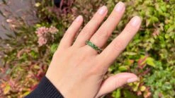 Unknown Vivid Green Diamond Eternity Ring 5 Carats Total 18K Gold -Mode Bijouterie Magasin IMG 7041 master