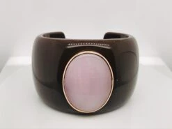 Unknown Bracelet Bakelite Rose Quartz Rose Gold 18 Karat -Mode Bijouterie Magasin IMG 7088 master