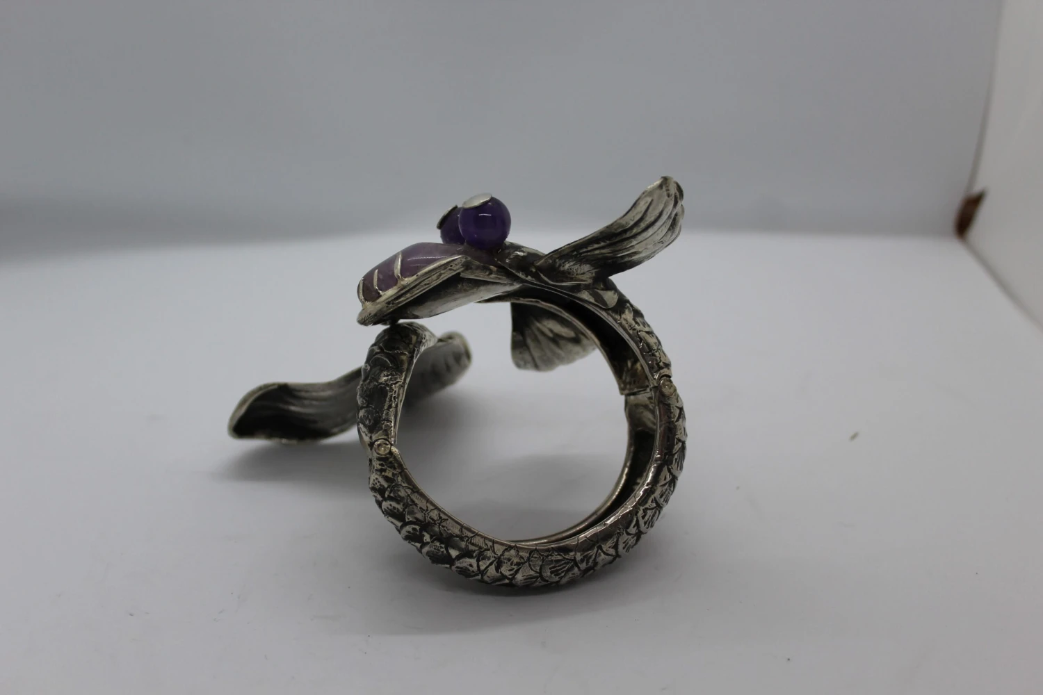 Dragon Amethyst Bracelet, Sterling Silver, Handmade, Italy 9 Dragon Amethyst Bracelet, Sterling Silver, Handmade, Italy – Image 7