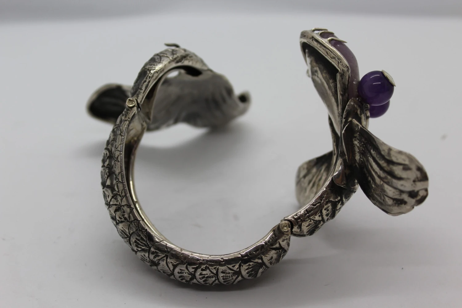 Dragon Amethyst Bracelet, Sterling Silver, Handmade, Italy 12 Dragon Amethyst Bracelet, Sterling Silver, Handmade, Italy – Image 10