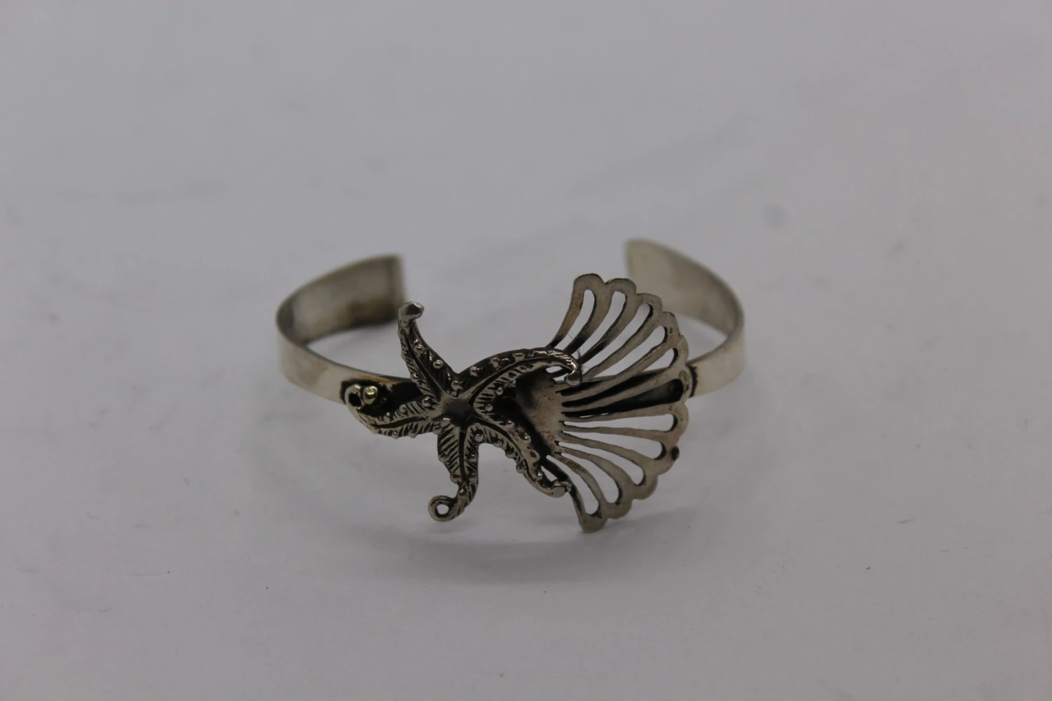 Seashell Schiava Bracelet, Sterling Silver, Handmade, Italy 4 Seashell Schiava Bracelet, Sterling Silver, Handmade, Italy – Image 2