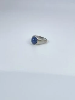 Unknown Solitaire Star Sapphire Ring 14Kt White Gold Unisex -Mode Bijouterie Magasin IMG 7477 master