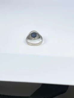 Unknown Solitaire Star Sapphire Ring 14Kt White Gold Unisex -Mode Bijouterie Magasin IMG 7482 master