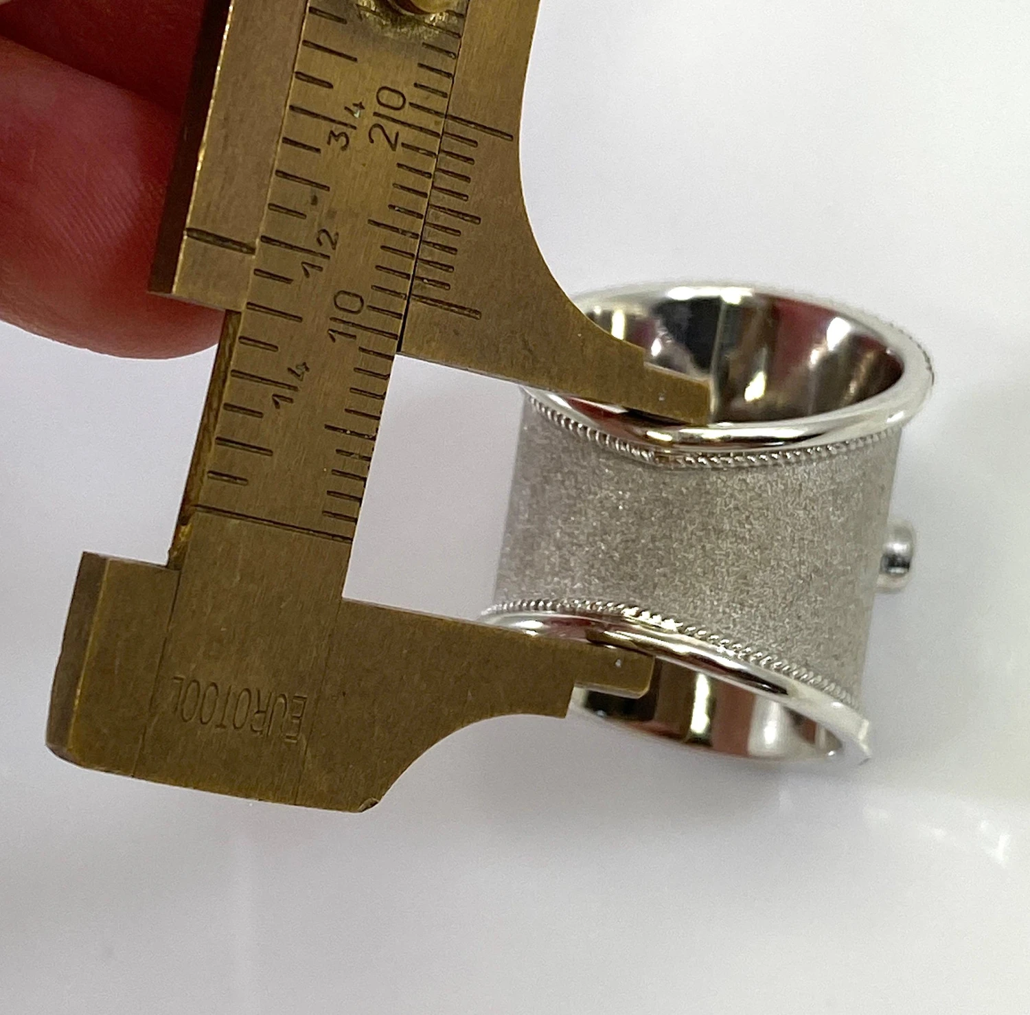 Georgios Collections 18 Karat White Gold And White And Brown Diamond Wide Ring 16 Georgios Collections 18 Karat White Gold And White And Brown Diamond Wide Ring – Image 14