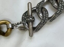 Lanvin By Alber Elbaz Chunky Two Tone Chain Necklace With Crystal Details -Mode Bijouterie Magasin IMG 8153 master