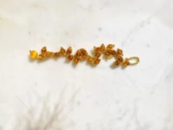 Amber & Gold Leaves Bracelet 11 Amber & Gold Leaves Bracelet -Mode Bijouterie Magasin IMG 8224 master