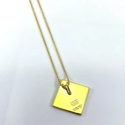 Georgios Collection 18 Karat Yellow Gold Diamond Square Pendant With Chain -Mode Bijouterie Magasin IMG 8830 copy master