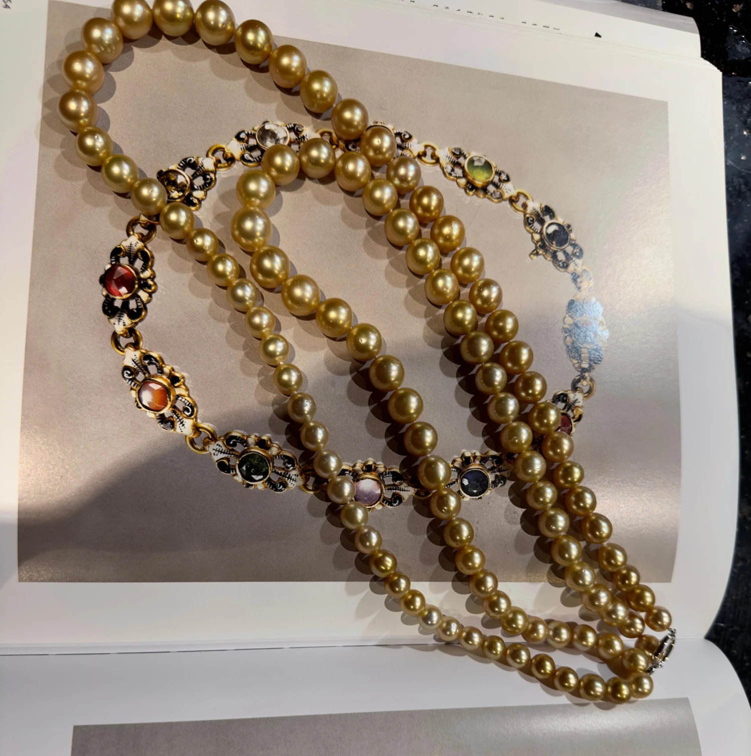 Eostre South Sea Pearls Long Necklace White Gold Clasp 5 Eostre South Sea Pearls Long Necklace White Gold Clasp – Image 3