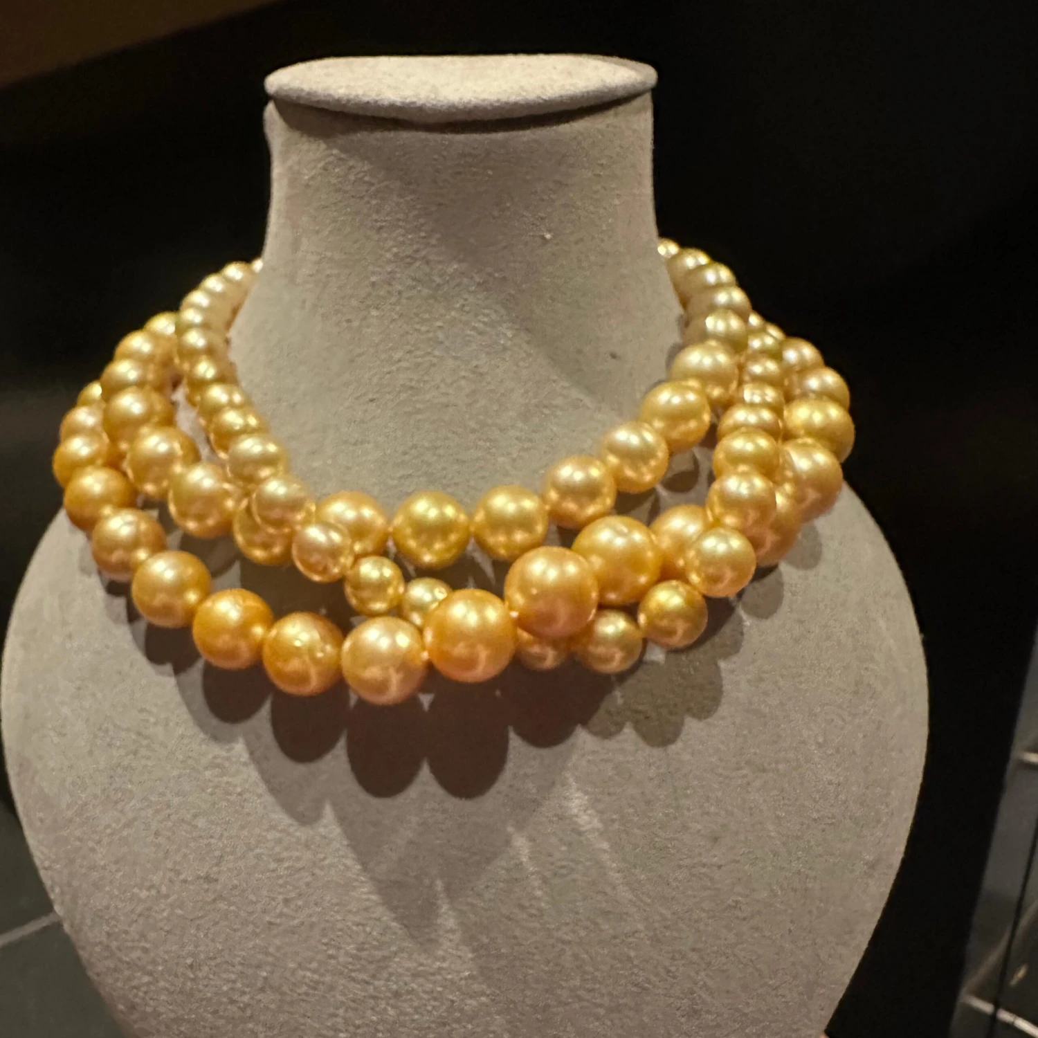 Eostre South Sea Pearls Long Necklace White Gold Clasp 9 Eostre South Sea Pearls Long Necklace White Gold Clasp – Image 7