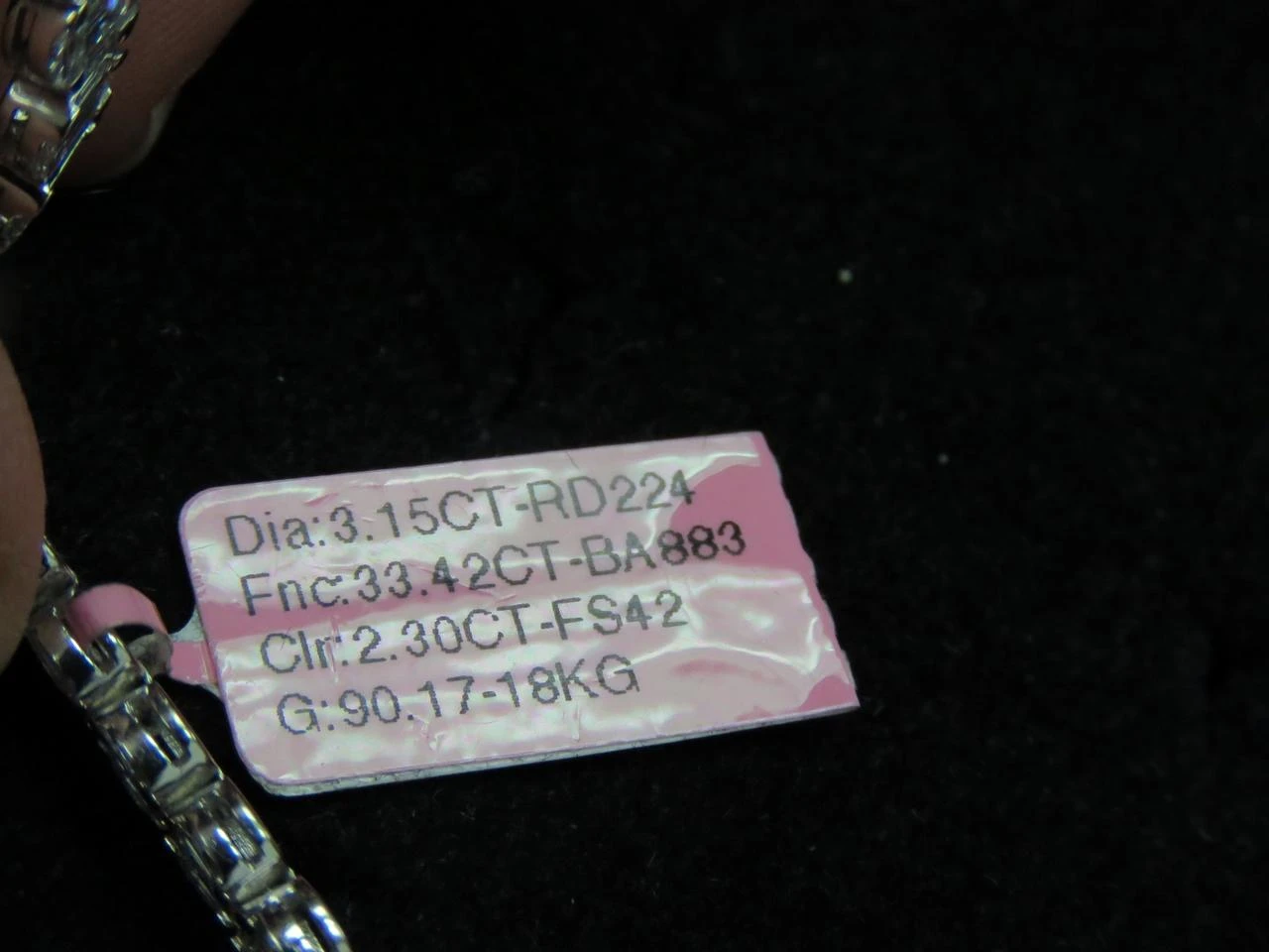 Unknown NWT $366, 747 Rare Fancy 18 Karat Gold Gorgeous 40 Carat Diamond Drop Necklace 6 Unknown NWT $366, 747 Rare Fancy 18 Karat Gold Gorgeous 40 Carat Diamond Drop Necklace – Image 4