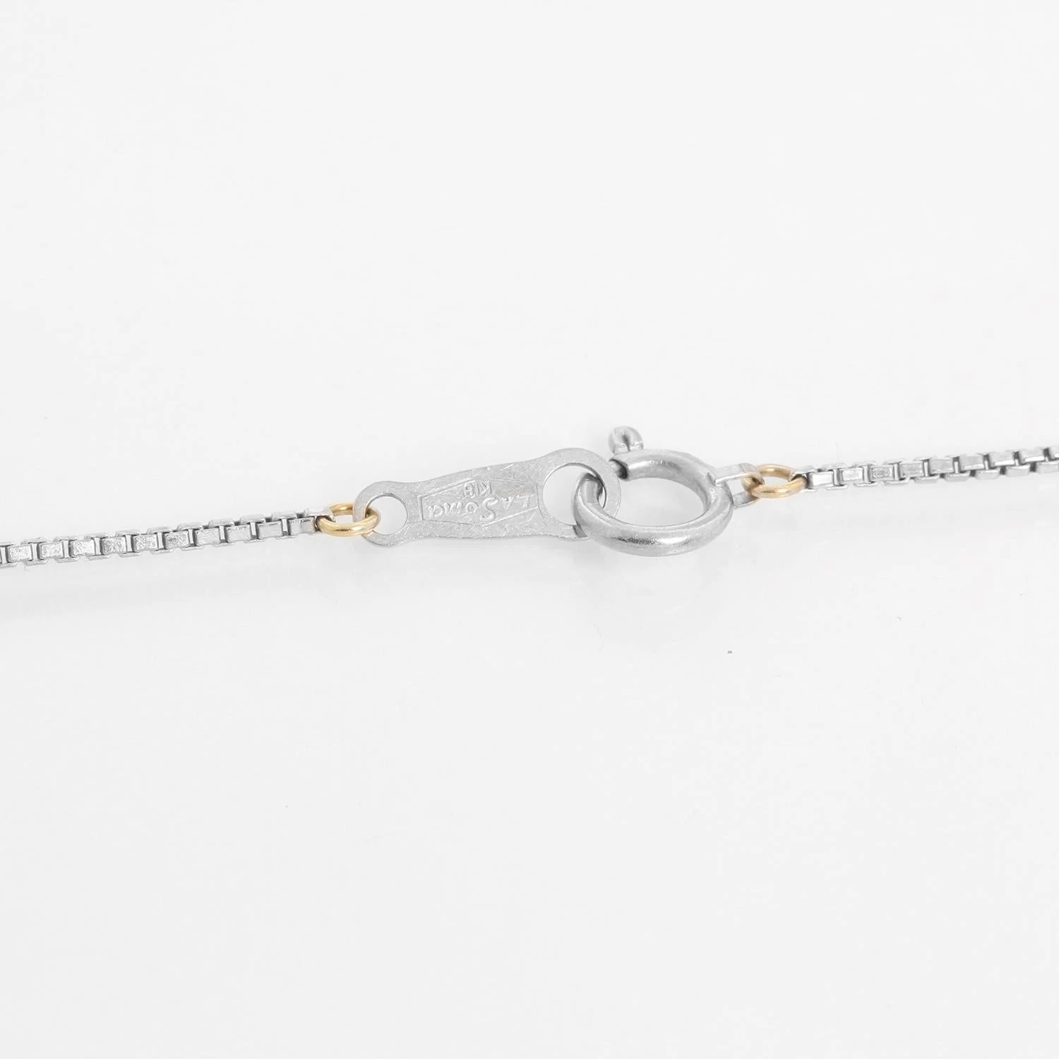 Unknown 18k White Gold Diamond Cross Necklace 6 Unknown 18k White Gold Diamond Cross Necklace – Image 4