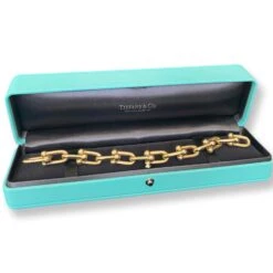 Tiffany & Co. Tiffany Co Hardware Yellow Gold Bracelet, Small -Mode Bijouterie Magasin IMG 9519 master