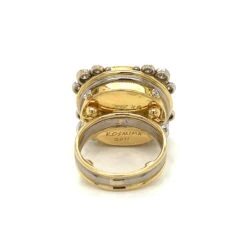 Unknown Oval Amethyst, Diamond And 18k Gold Ring -Mode Bijouterie Magasin IMG 9677 master